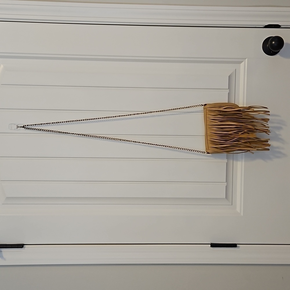 Tan Fringe Crossbody Bag - Picture 2 of 8